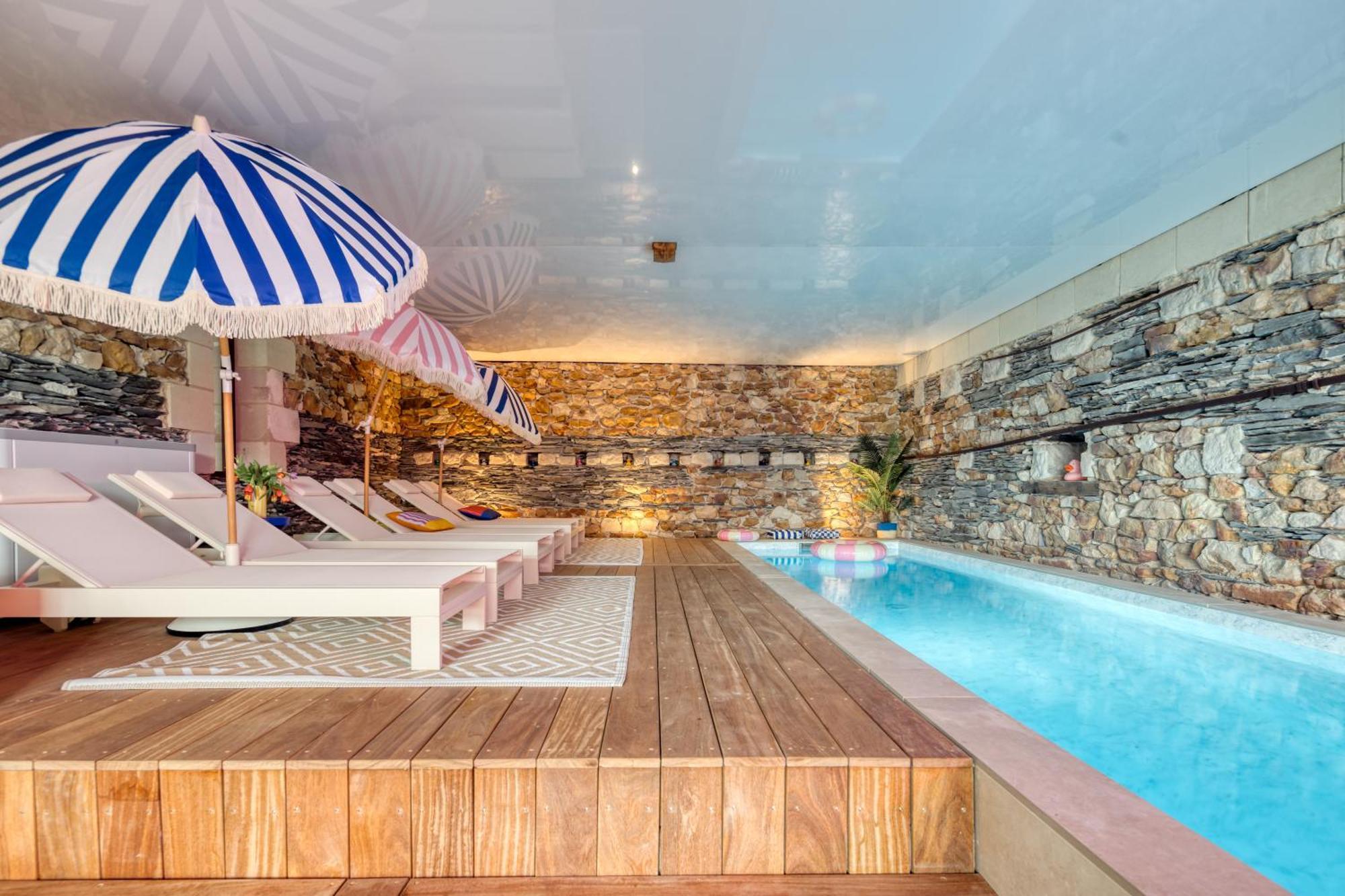 Saint-Mathurin  Casa Mila & Spa - Maison D'Hotes Raffinee Vue Loire, Spa & Piscine מראה חיצוני תמונה